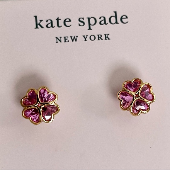 NWT Kate Spade New York Something Sparkly Spade Studs Earrings